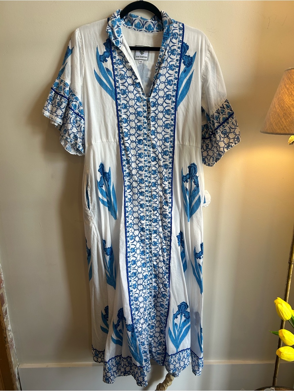 SUE SARTOR Palladio Dress | Blue Iris - Size M